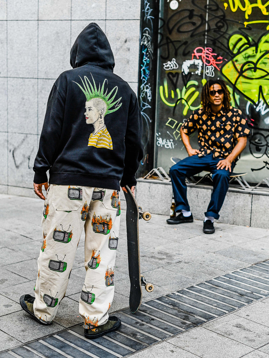 Fashion Graffiti Men's High top Sneakers Streetwear Hip Hop