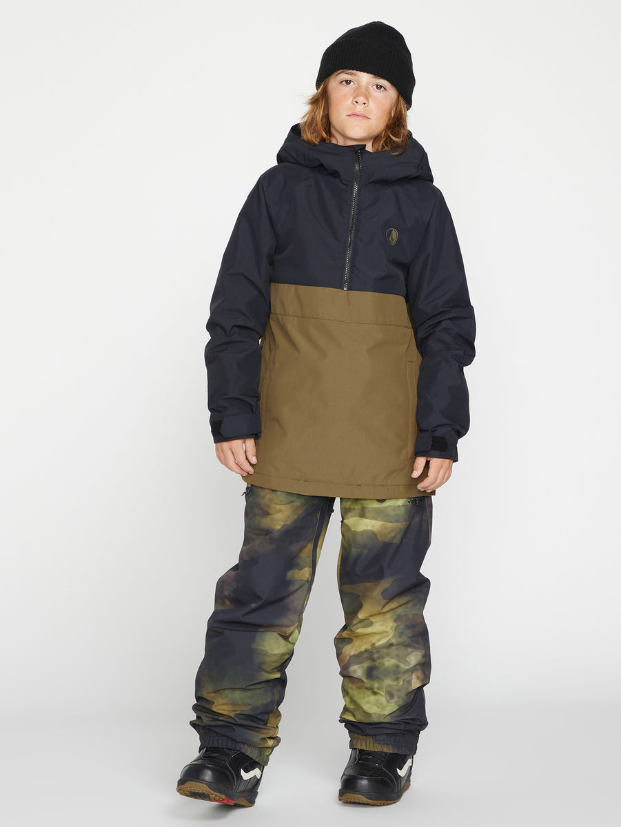 Sluff Insulated Pullover Jacket - Dark Teak - (Kids) – Volcom Europe