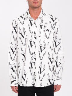 Fergadelic Woven Shirt - White