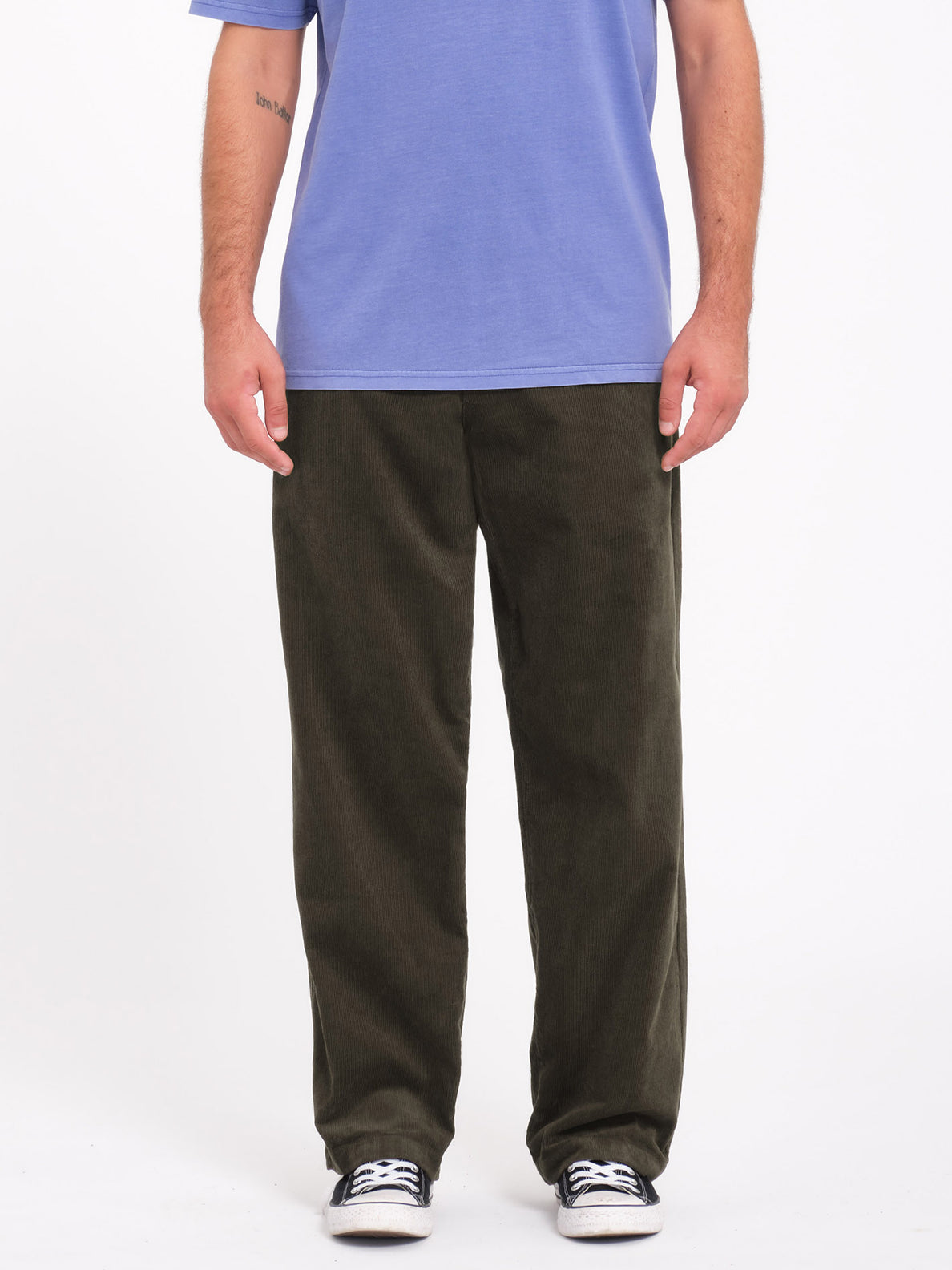 Frickin Loose Tapered Corduroy Trousers - Wren