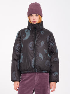 Stone Sense Puff Jacket (Reversible) - Black