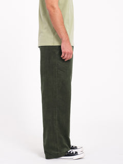 Frickin Loose Tapered Corduroy Trousers - Squadron Green