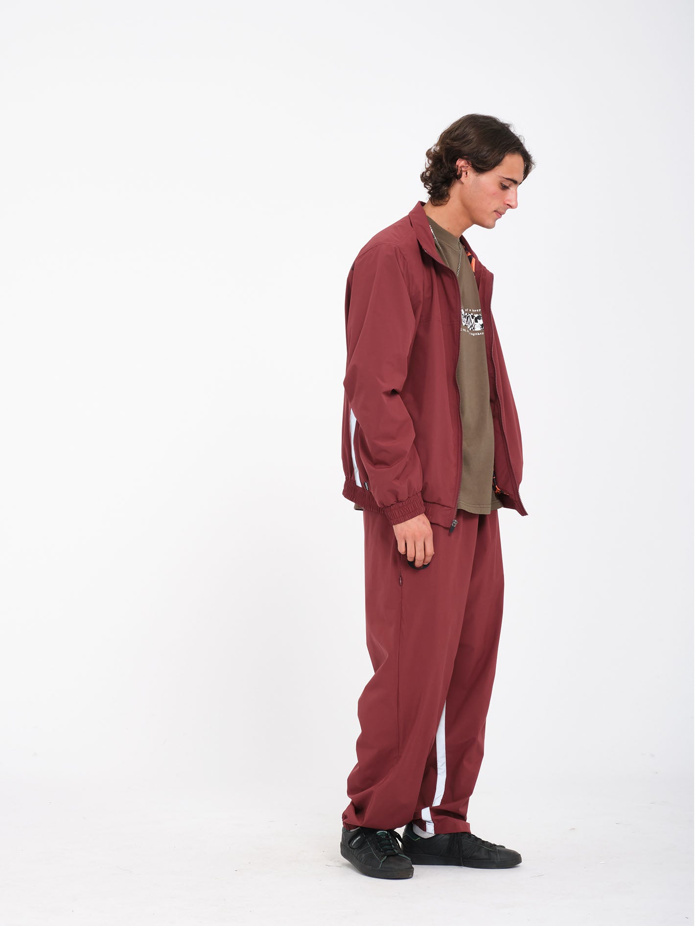 Skate Vitals Remy S Track Jacket - Merlot - Men - Volcom Europe