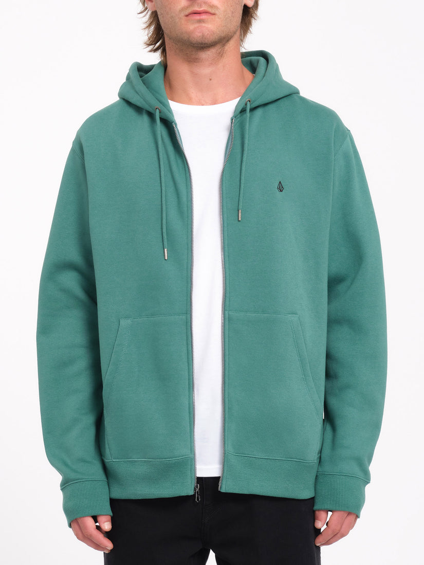 Single Stone Zip Hoodie - Sea Green