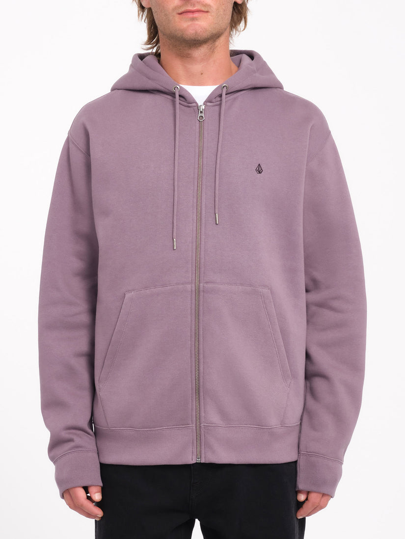 Single Stone Zip Hoodie - Vintage Violet