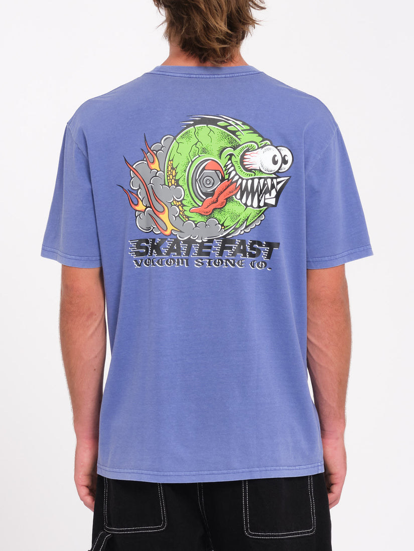 Crazee Wheel T-Shirt - Ballpoint Blue