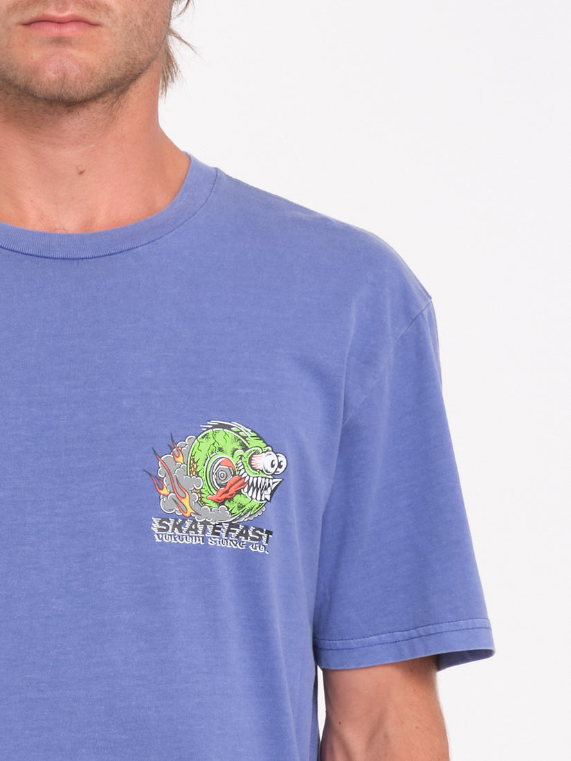 Crazee Wheel T-Shirt - Ballpoint Blue