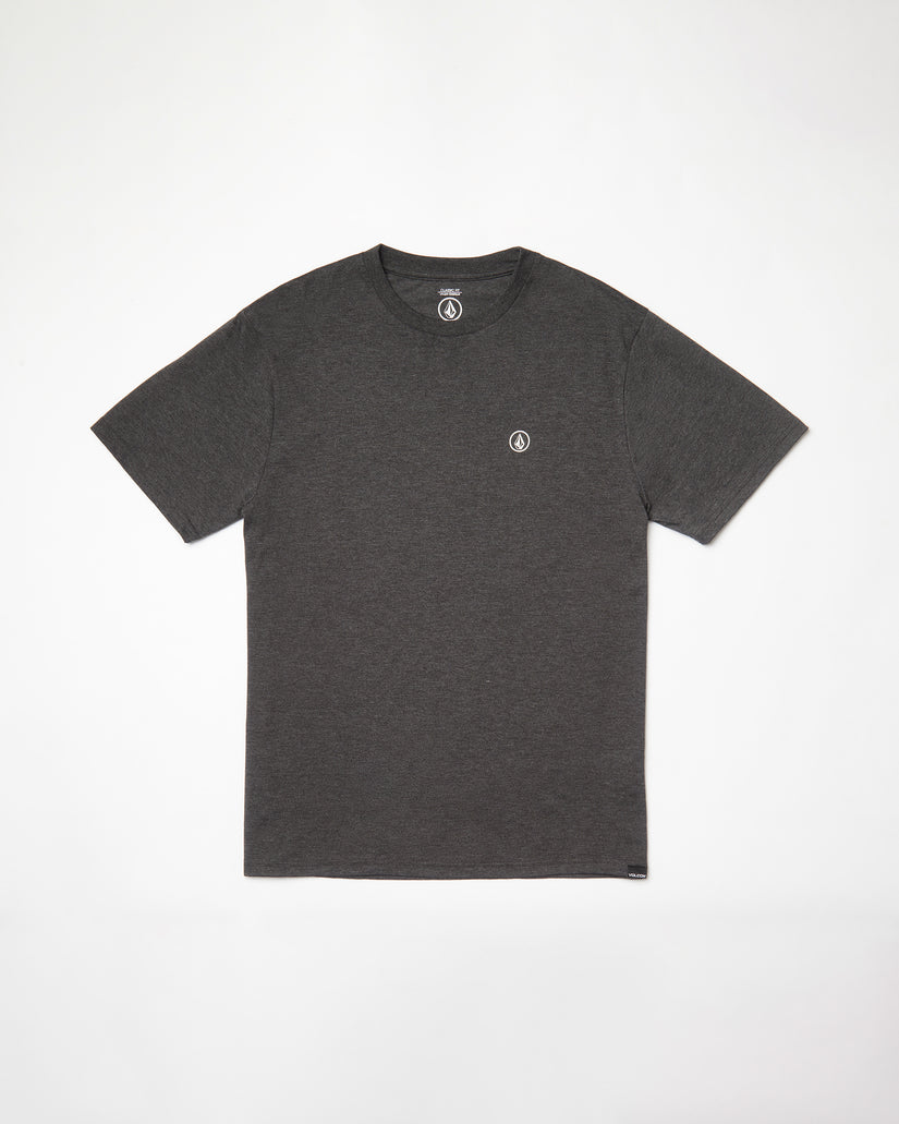 Circle Blanks T-shirt - HEATHER BLACK