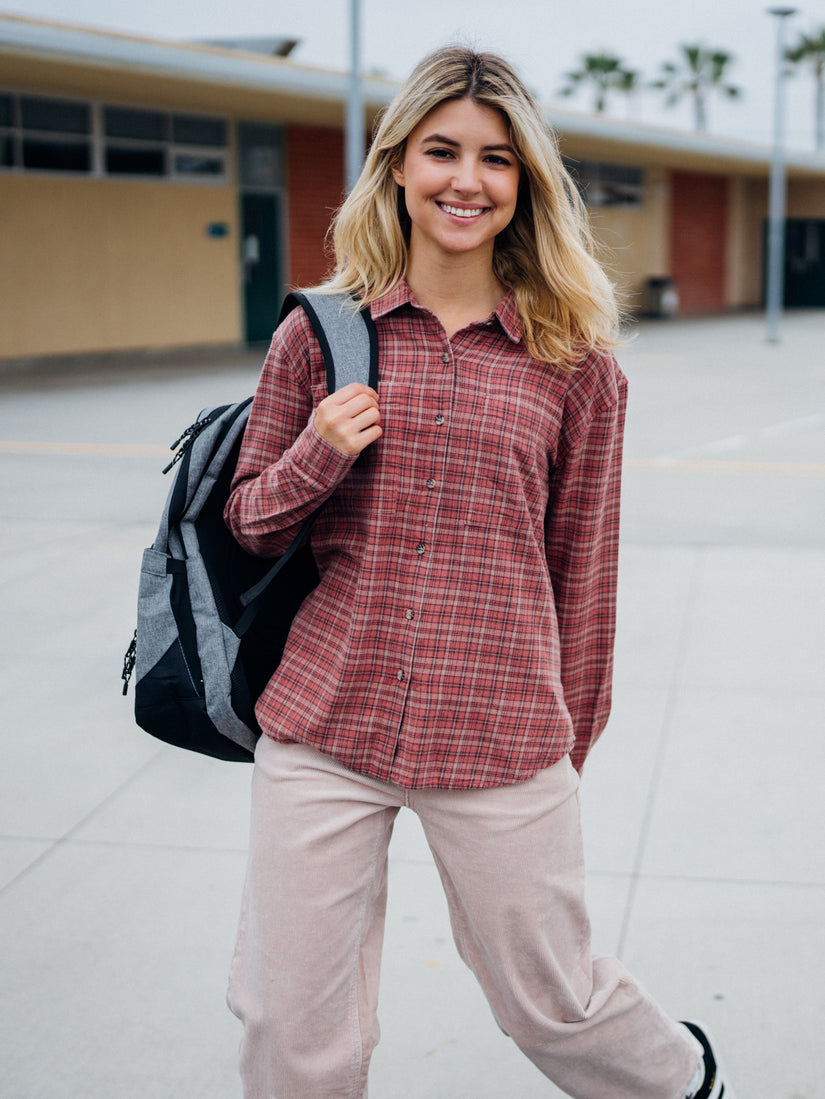 Plaid To Meet U Shirt - Chestnut Brown