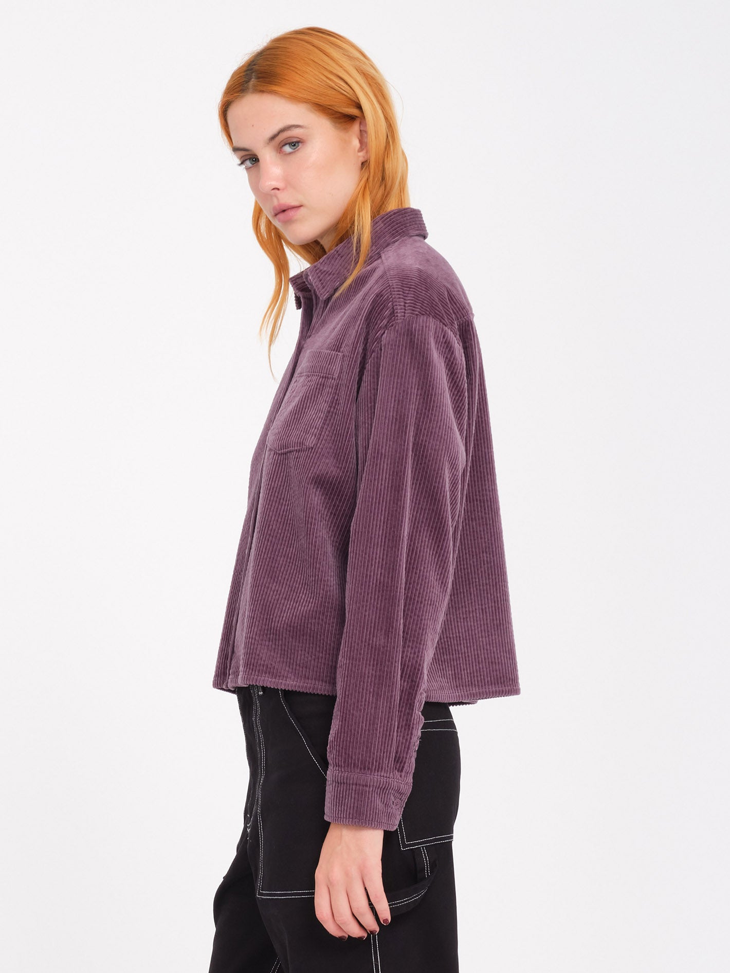 Weellow Corduroy Shirt - Vintage Violet - Women - Volcom Europe