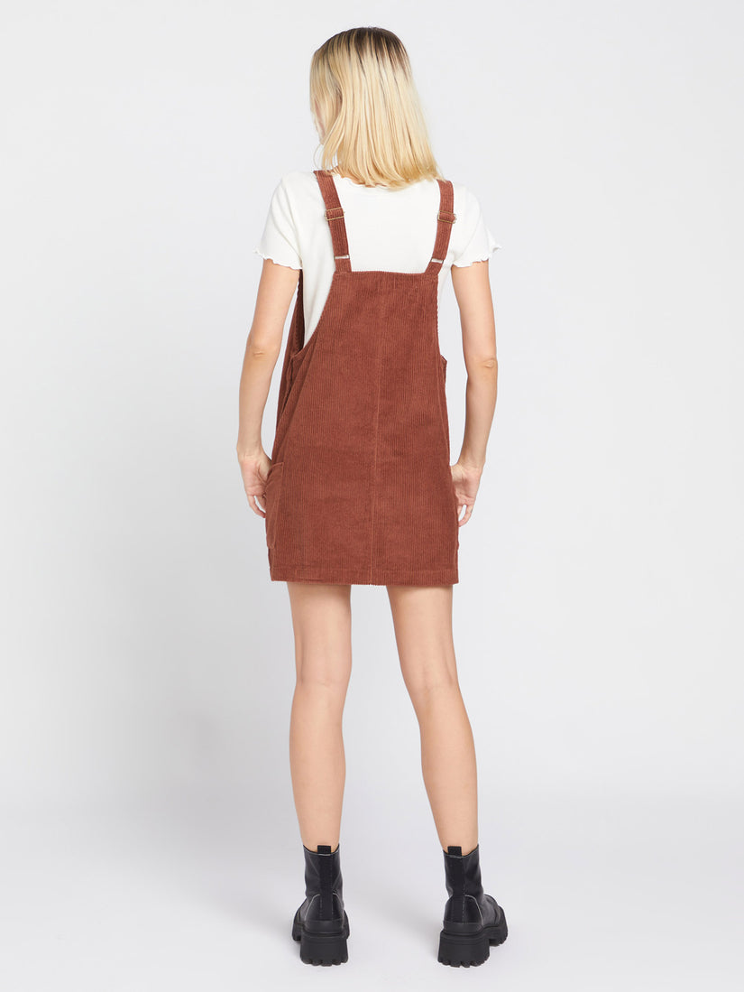 Power Chord Dress - Chestnut Brown