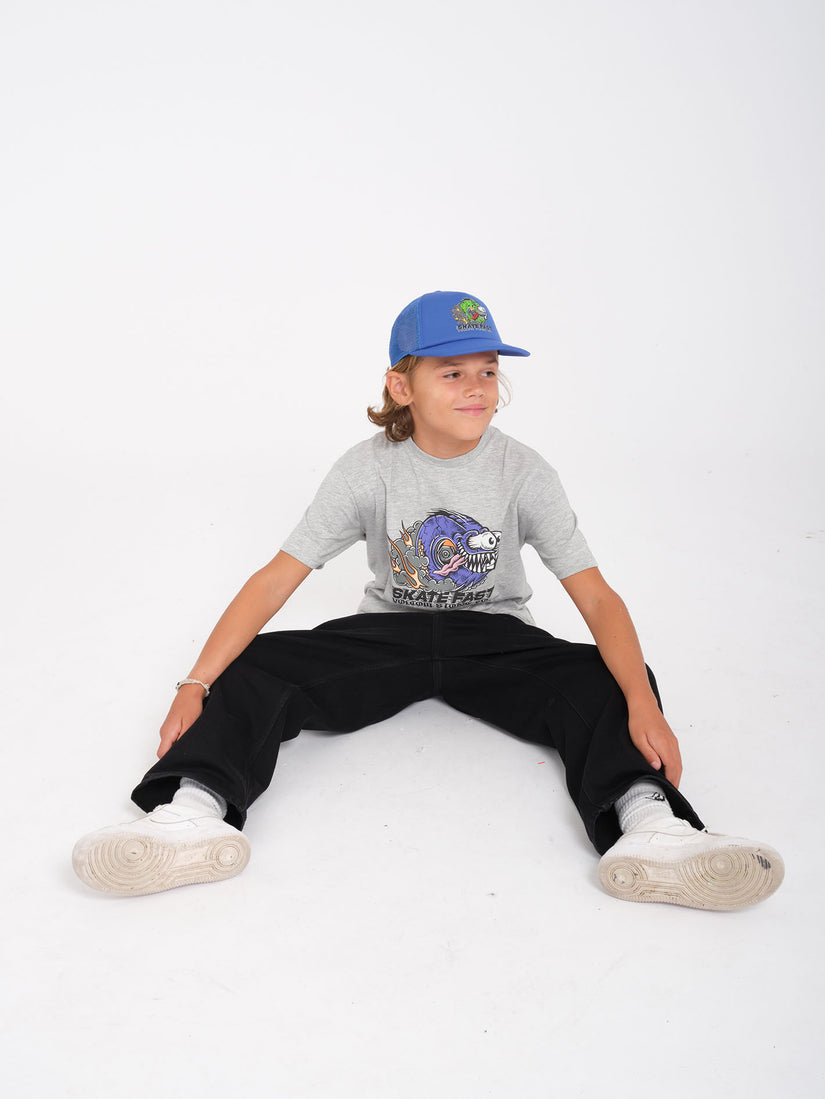 Skate Fast T-Shirt - Heather Grey - (KIDS)