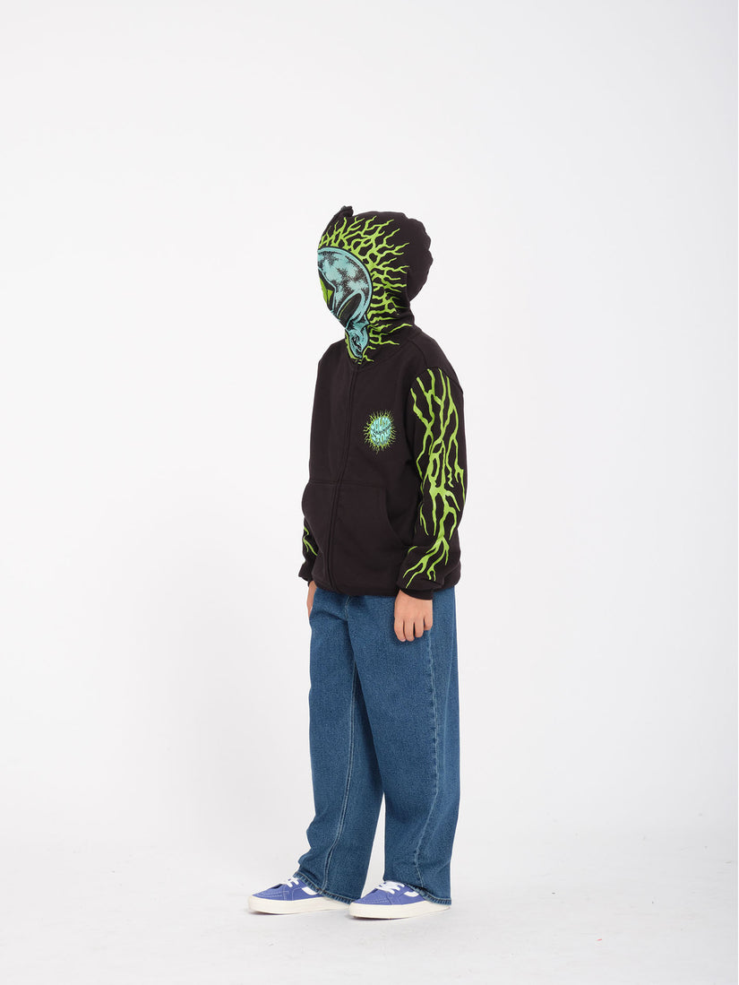 Alien Full Zip Hoodie - Black - (KIDS)