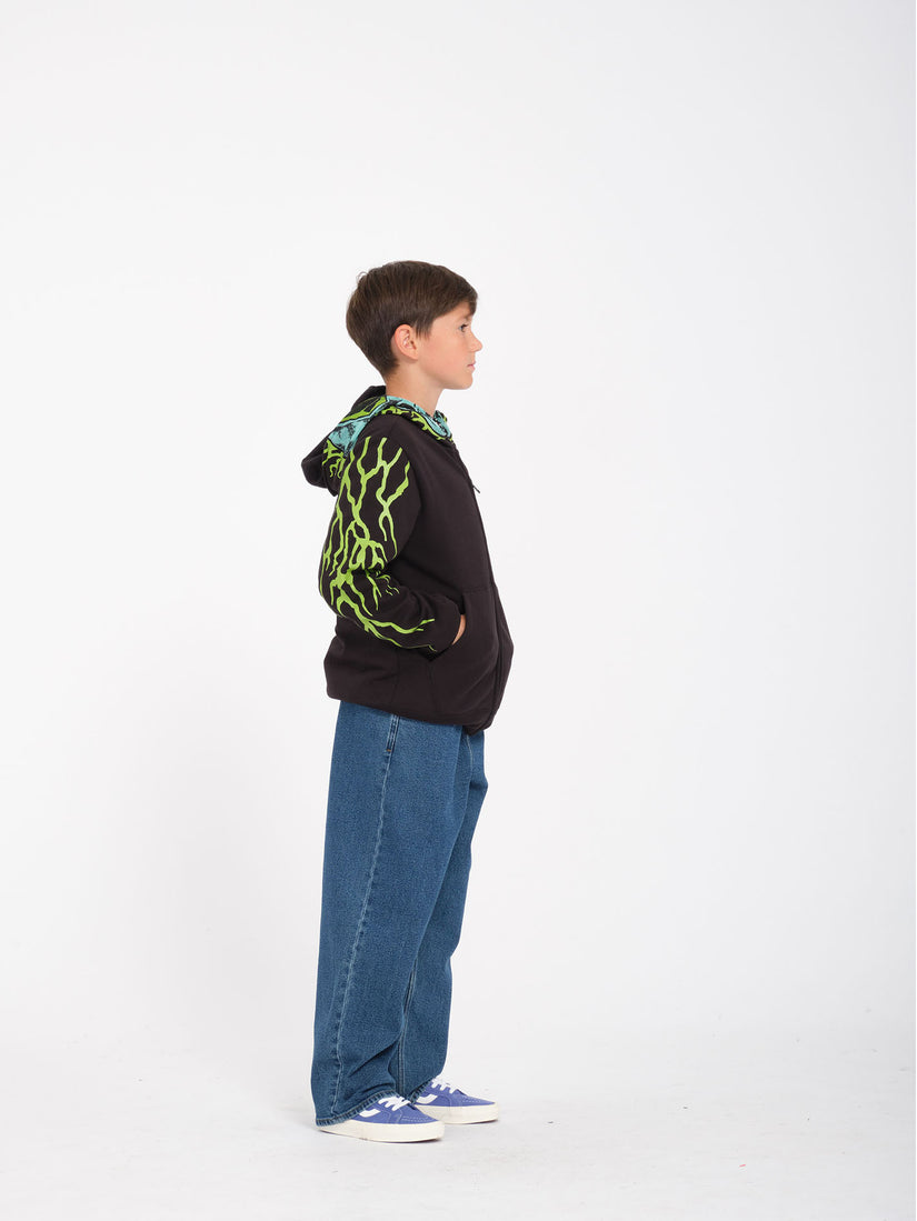 Alien Full Zip Hoodie - Black - (KIDS)