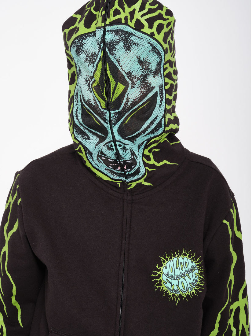 Alien Full Zip Hoodie - Black - (KIDS)