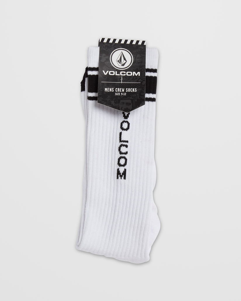 High Stripe Socks - WHITE