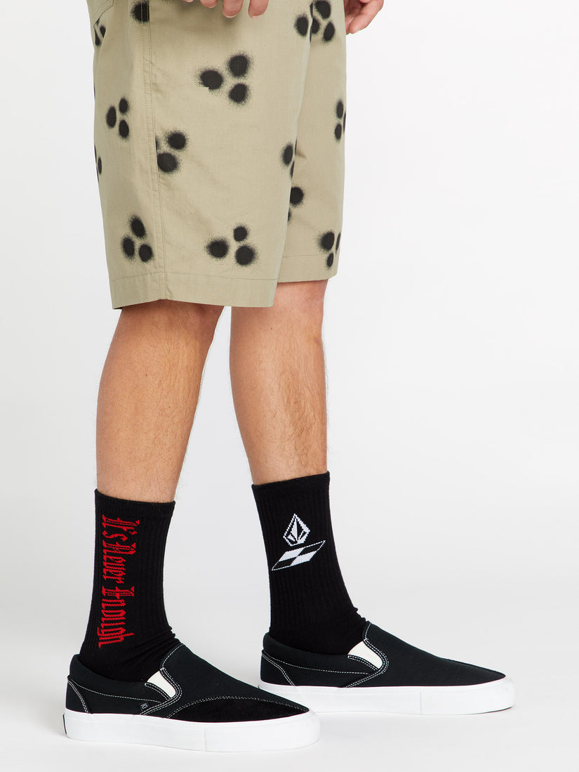 SCHROFF X VOLCOM SOCK PR (D6322400_BLK) [B]