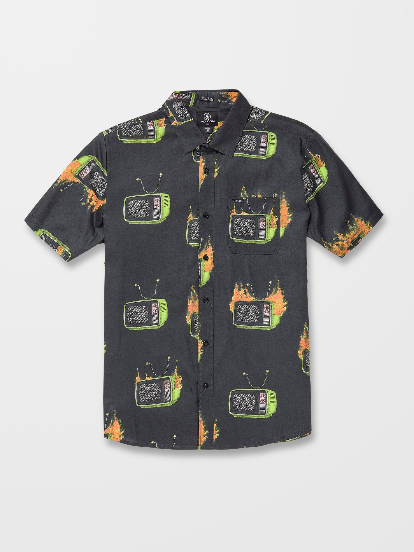 Justin Hager Woven Shirt - BLACK - Men - Volcom EU – Volcom Europe