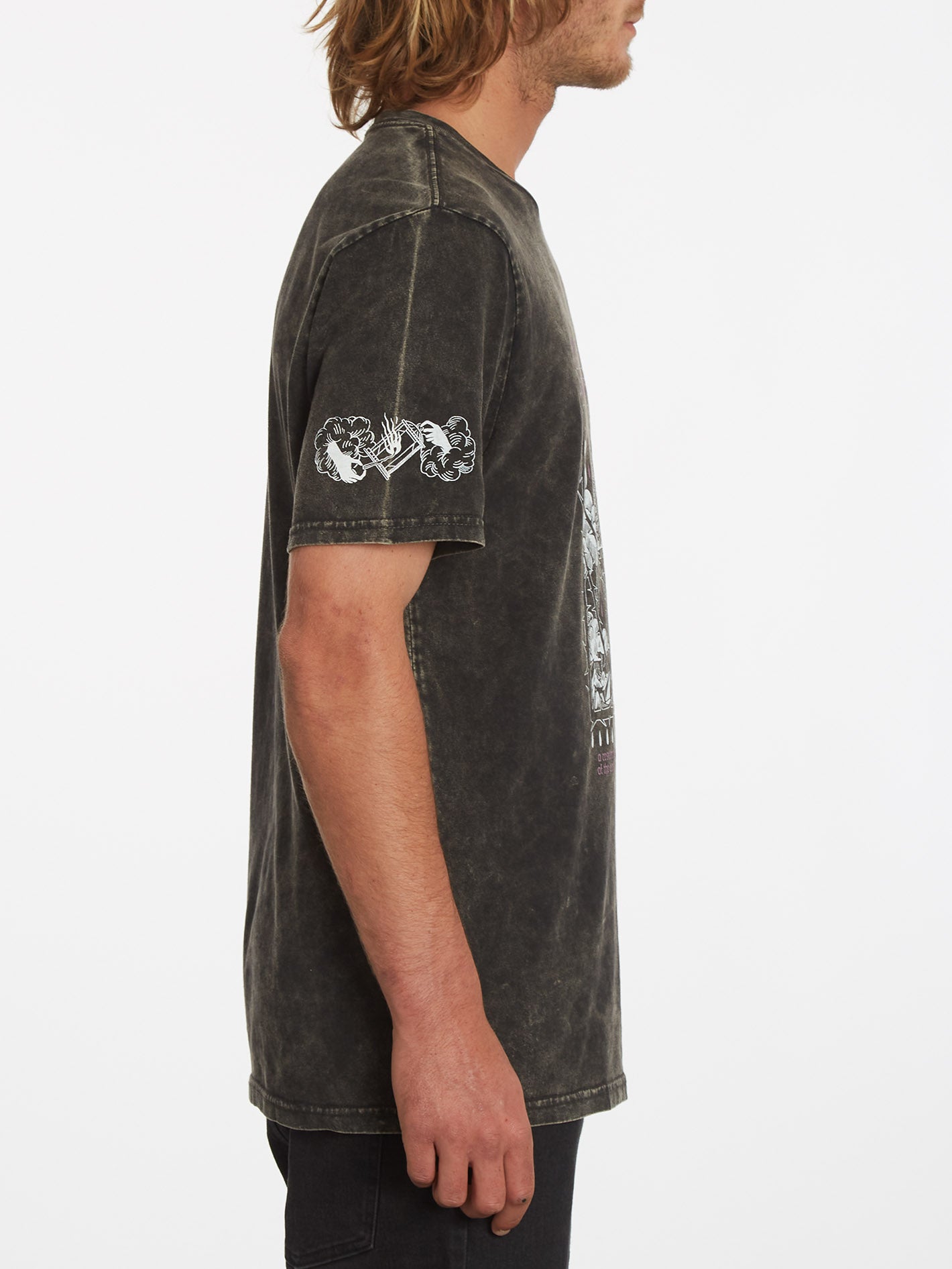 Vaderetro 1 T-shirt - BLACK | Volcom Europe