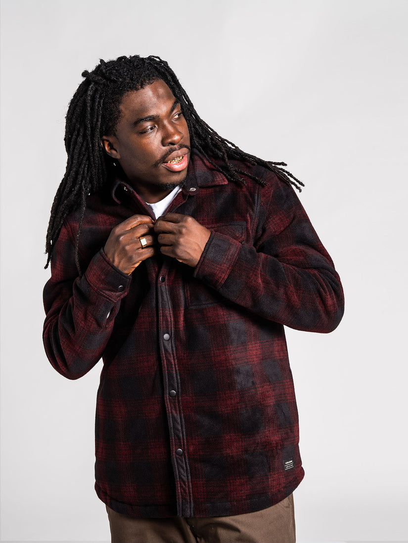 Bowered Fleece Over-shirt - PORT