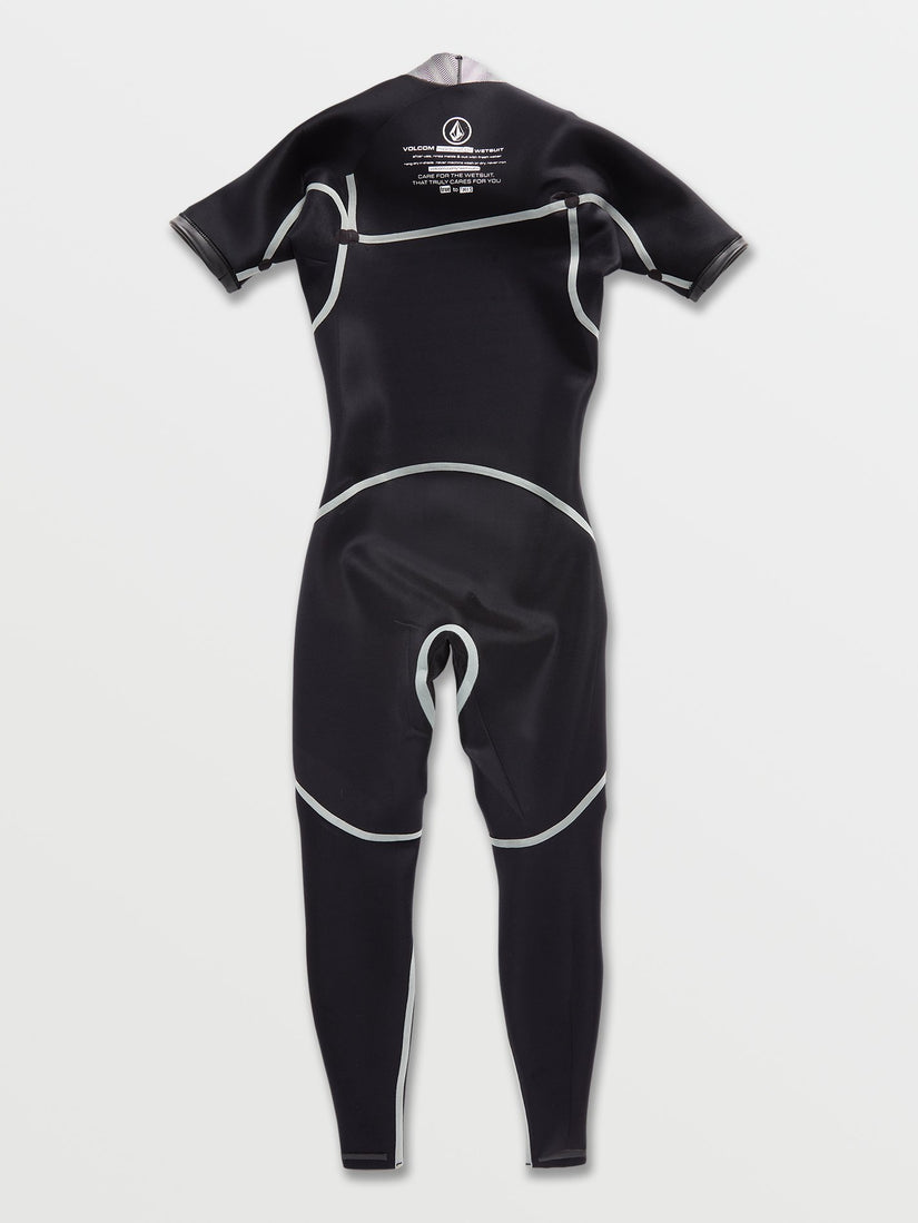 Modulator 2/2 mm Short Sleeve Chest Zip Spring Wetsuit - Black