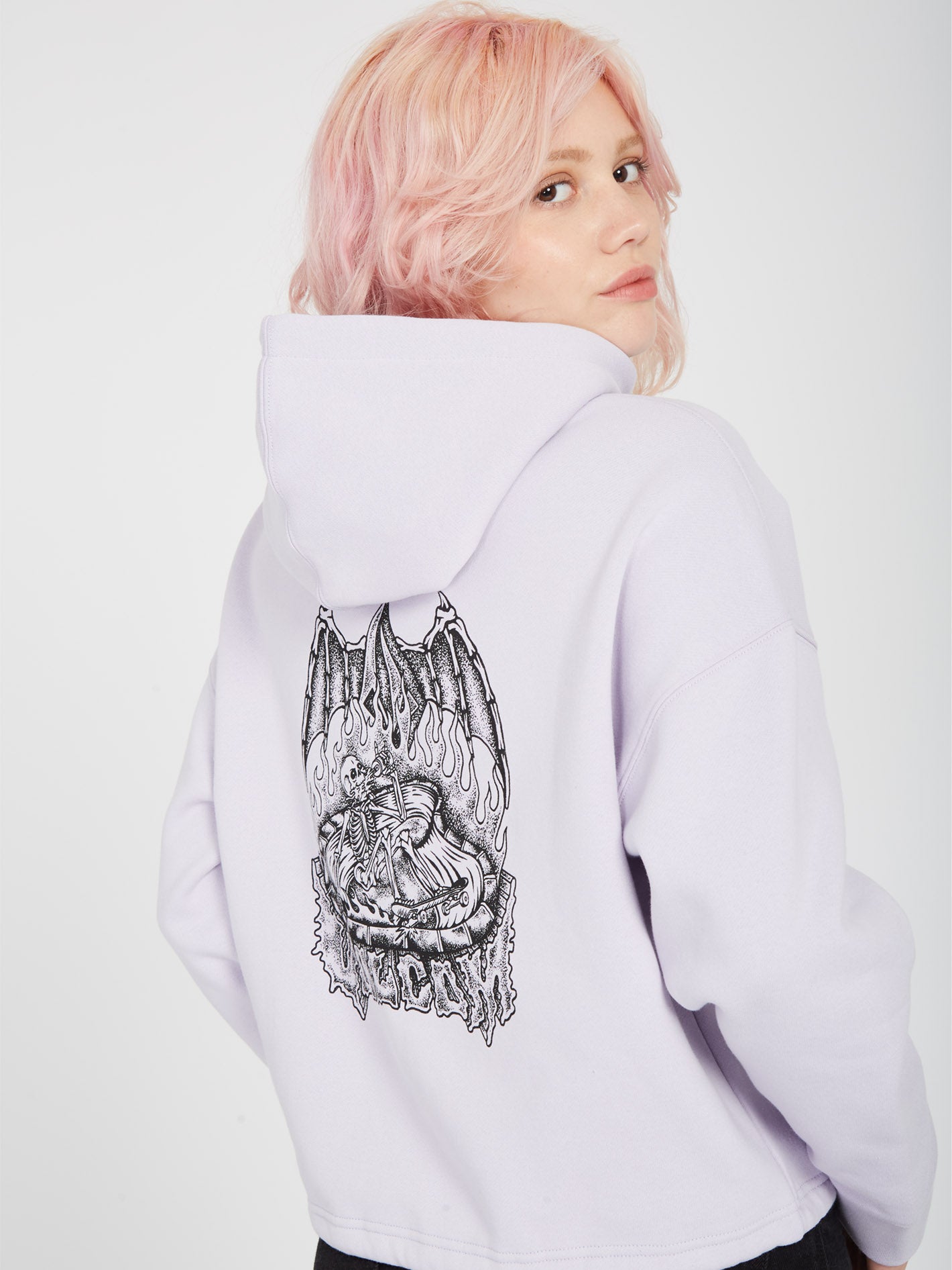 Tripstone Hoodie - LIGHT ORCHID - Women - Volcom EU – Volcom Europe