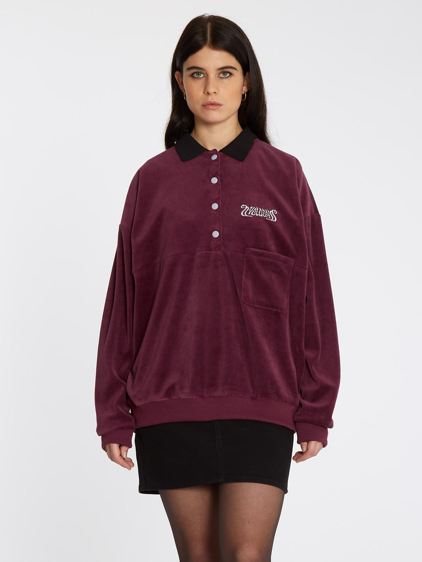 Velroots Polo - BURGUNDY (B4132206_BUR) [F]