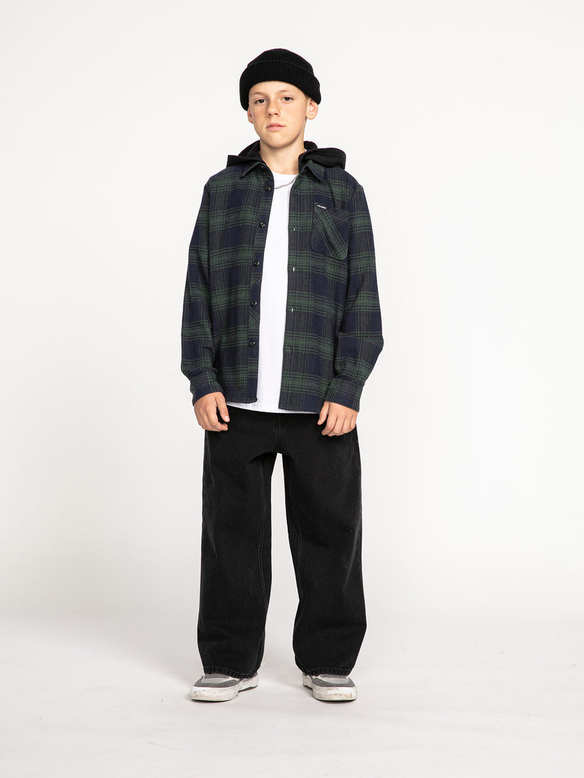 Tone Stone Hooded Shirt - CEDAR GREEN - (KIDS) (C0532230_CDG) [10]