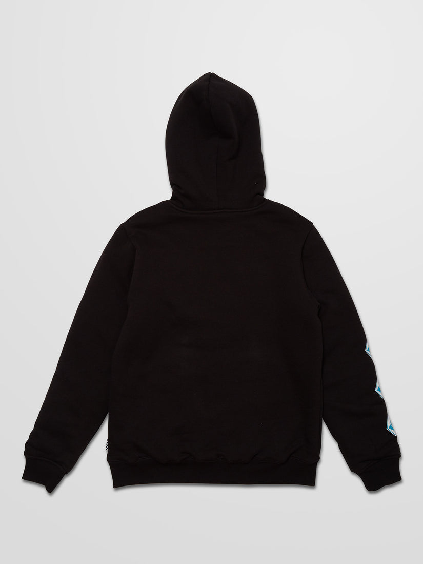 Iconic Stone Lined Zip Hoodie - BLACK - (BOYS) (C5832100_BLK) [B]