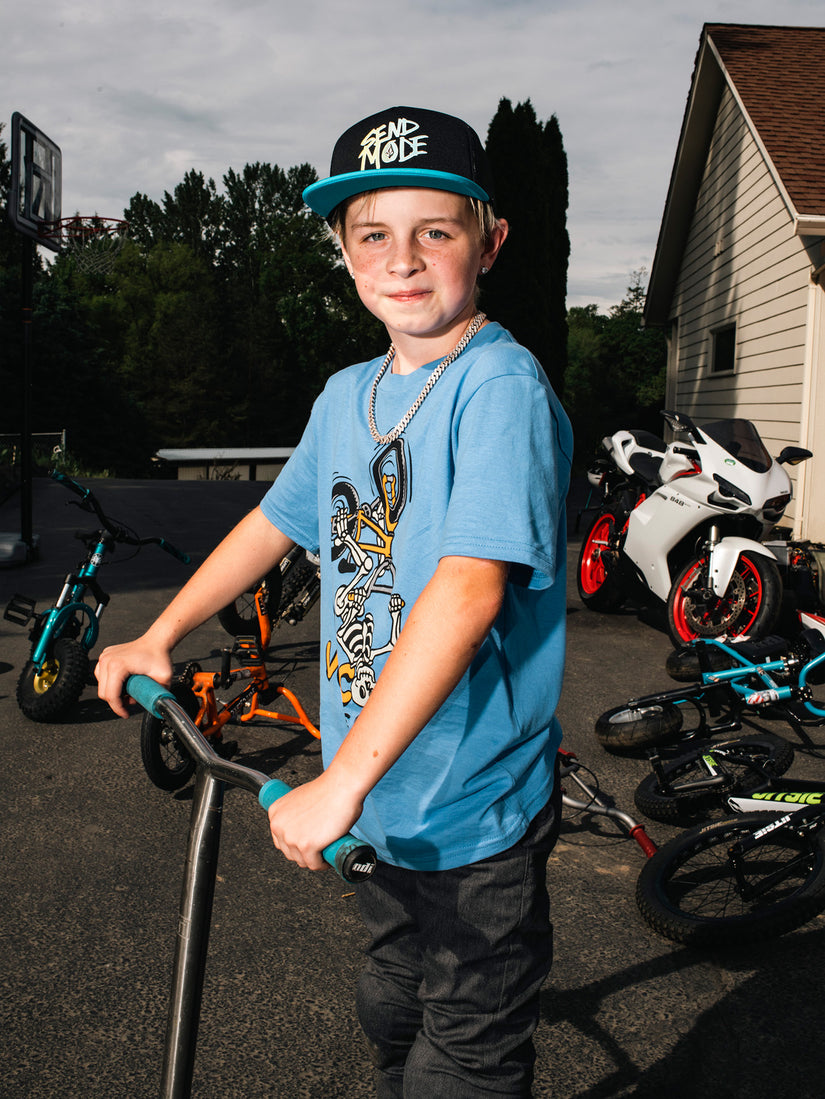 Caiden Trucker Cap - BLACK - (KIDS)