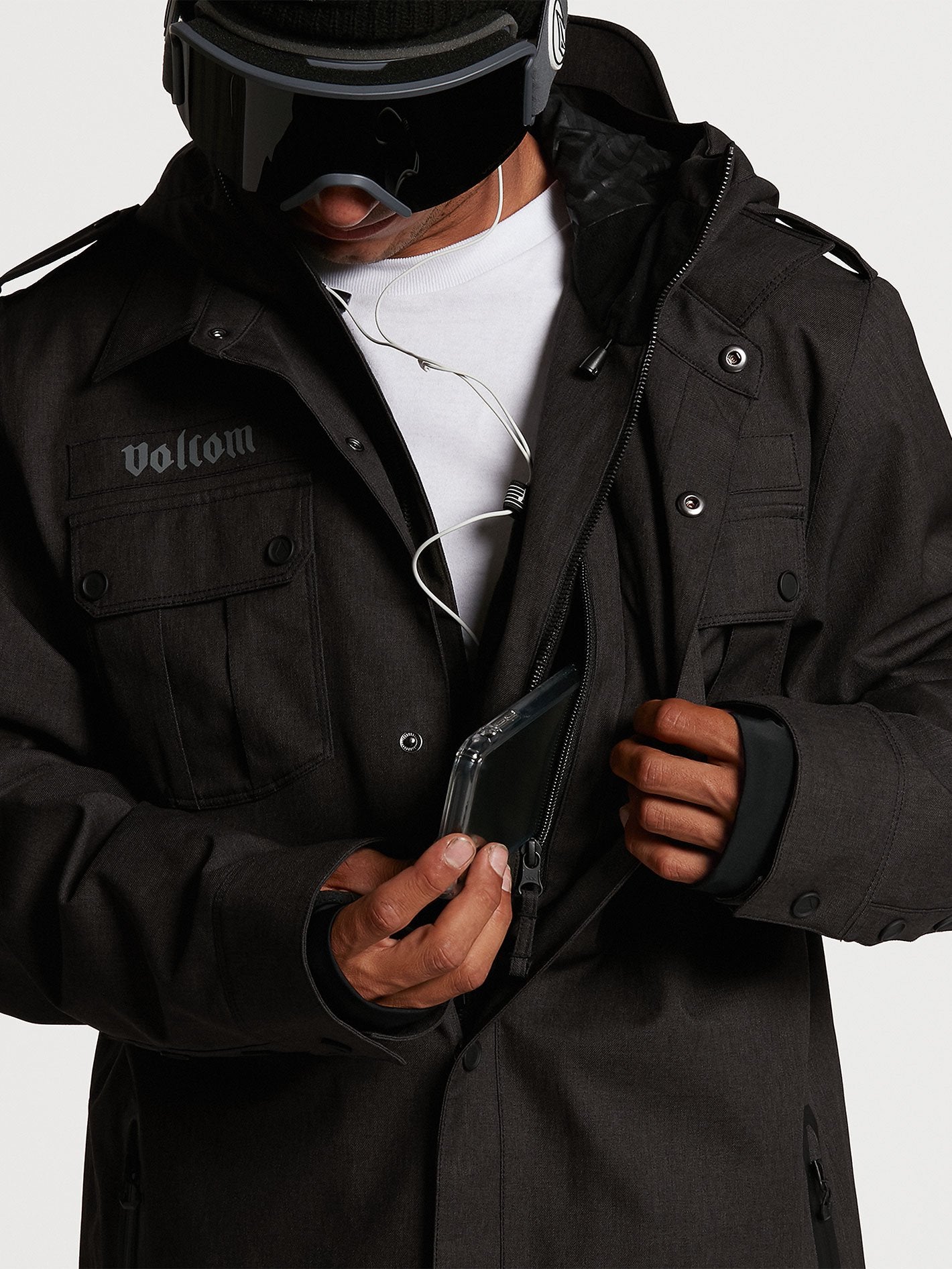 Creedle2Stone Jacket - Black Military – Volcom Europe