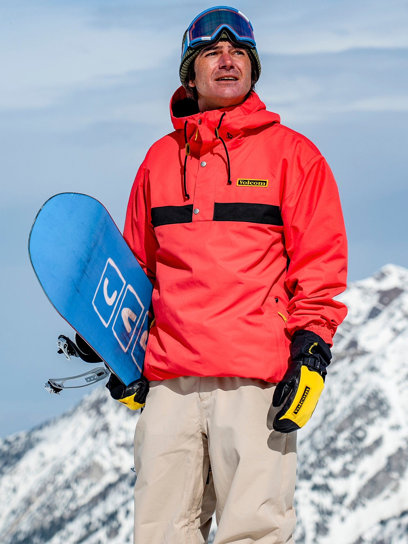 Snowboard sales jacket orange