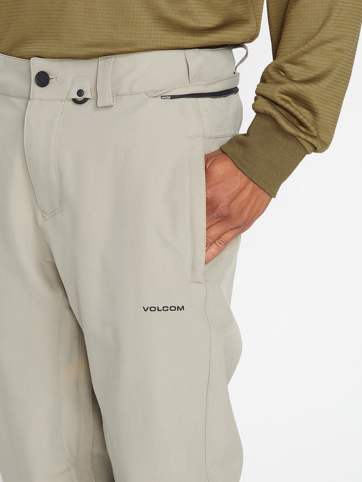 Freakin Snow Chino Trousers - Dark Khaki – Volcom Europe