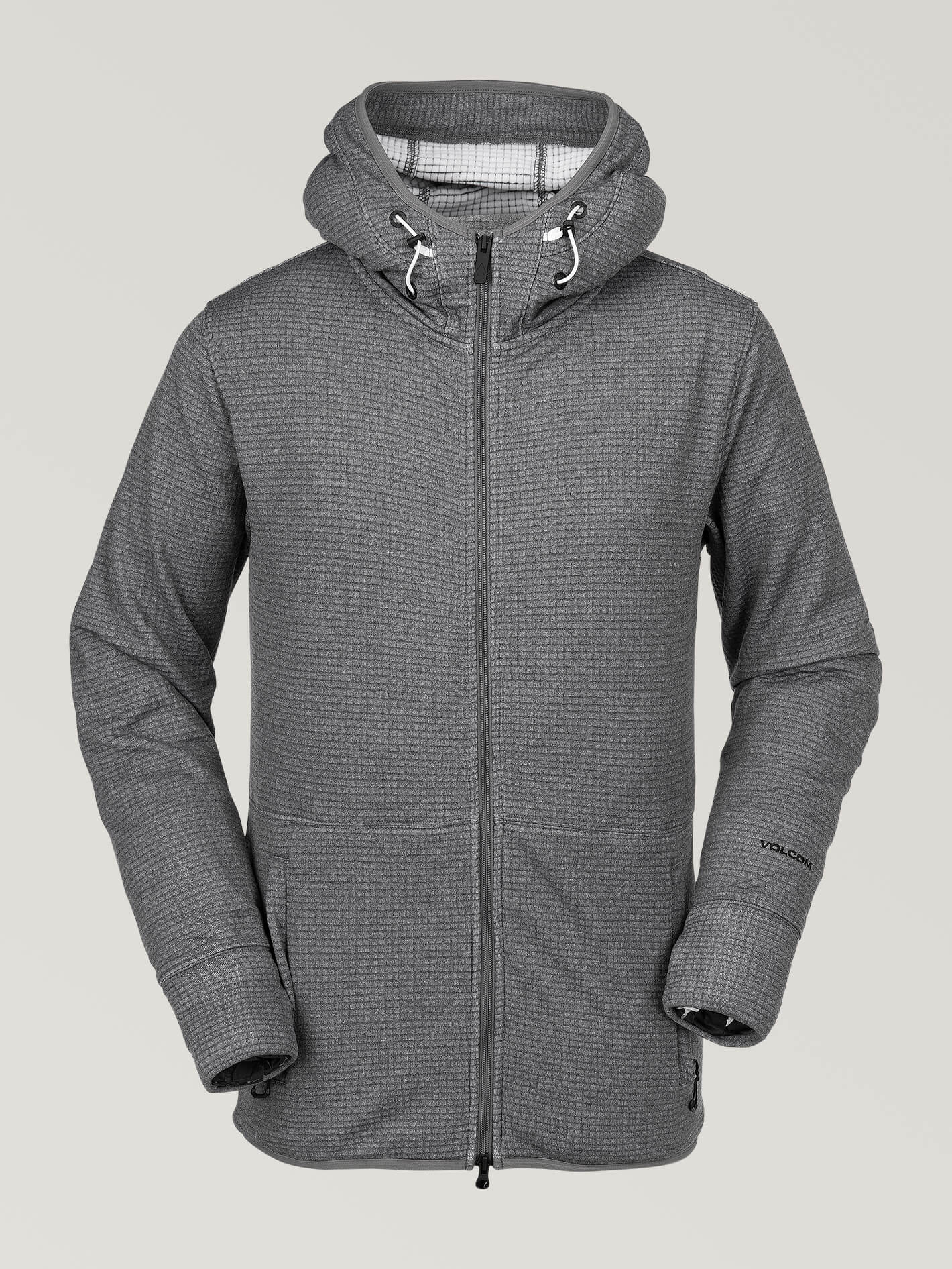 Mens Polartec® Tech Hoody - Heather Grey