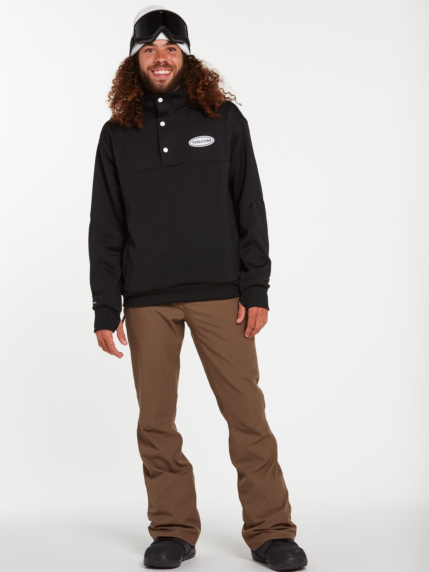 Felpa Snowboard Uomo SHE Crew Fleece, Volcom