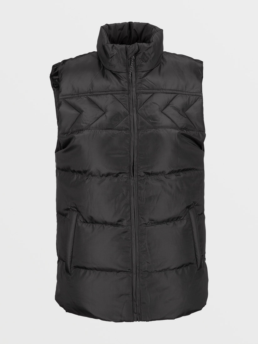 Stone Castine Puff Vest - BLACK (H1852400_BLK) [F]